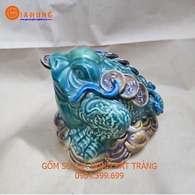 Cóc ngậm tiền vàng gốm Bát Tràng