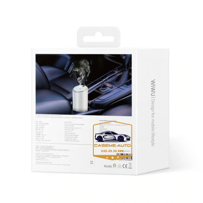 Máy Khuếch Tán Tinh Dầu Ô Tô Wi WU Starry Ambient Aroma Diffuser AR003 – Sang Trọng, Có Đèn LED, Pin 500mAh - Hàng Chính Hãng