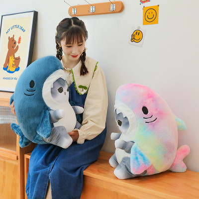 Gấu bông mèo cosplay cá mập, cá mập mèo dễ thương siêu cute cho bé (20cm--->50cm) hàng xịn cao cấp an toàn cho trẻ nhỏ