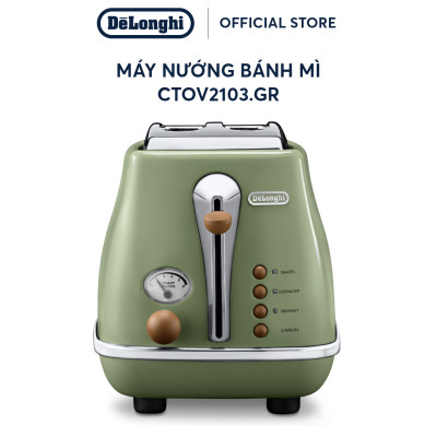 [Hàng chính hãng] Máy nướng bánh mì DeLonghi Icona Vintage CTOV2103 (BG/ GR)