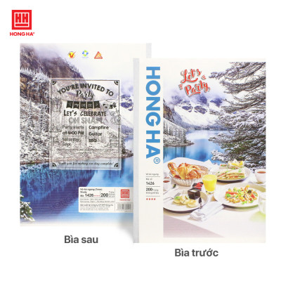 Vở kẻ ngang 200 trang Hồng Hà Let