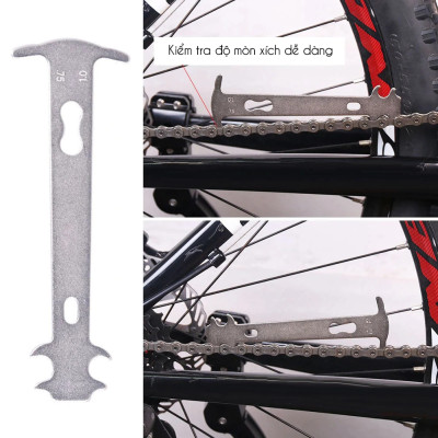Dụng Cụ Bảo Dưỡng Kiểm Tra Sên Xích Xe Đạp, Đo Độ Mòn Xích, Vam Sên Cắt Tháo Mắt Sên Và Kềm Cắt Dây Xích Chuyên Dụng Cho Xe Đạp Mai Lee (3 món)