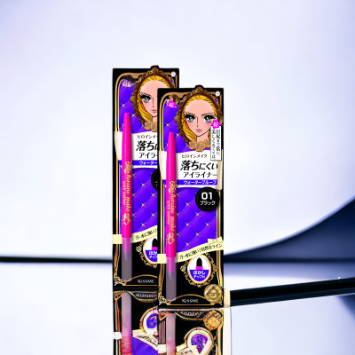 Bút Chì Sáp Kẻ Mí Mắt Không Trôi Nét Vẽ Tự Nhiên Dạng Xoay Màu Nâu Kissme Heroine Make