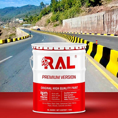 Sơn bó vỉa phản quang Alkyd nhanh khô RAL RASIDE RAPID  REFLECTIVE - 5KG