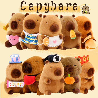 Thú nhồi bông capybara nhiều mẫu mini - Size 20 đến 22cm - Quà tặng chuột lang dễ thương êm mịn cho bé.