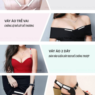 36 Miếng Băng Keo Dán Cố Định Quần Áo Fashion Tape Trong Suốt Dính Chống Hở Ngực Vai Váy Áo