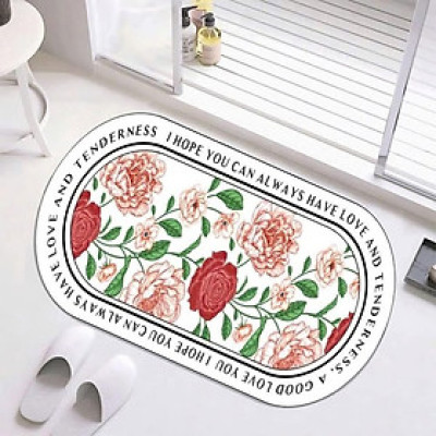 Thảm hoa trải sàn in 3D 60x90cm Hàng chính hãng