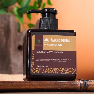 Sữa tắm hữu cơ cho mẹ bầu, dưỡng da body trắng mịn Wonmom 250ml