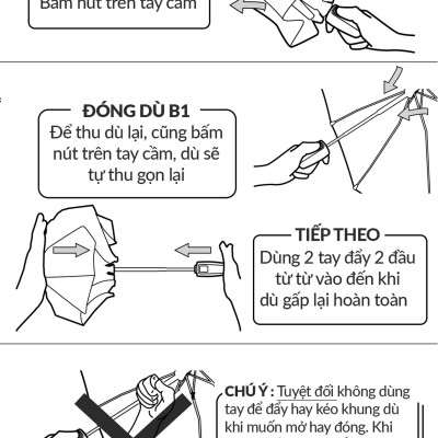 Ô Dù Chống Tia UV Chống Nắng Che Mưa Và Thanh Đỡ Bằng Hợp Kim Nhôm - Gấp Gọn Dễ Dàng- Hàng Chính Hãng MINIIN