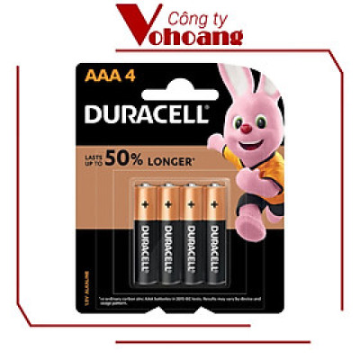 Pin Kiềm Duracell Coppertop AAA Vỉ 4 Viên - O000006