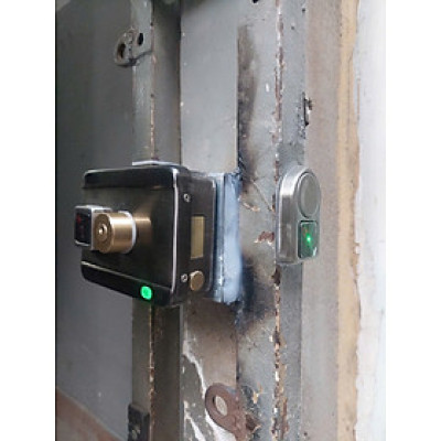 Khóa cổng thông minh mở cửa bằng điện thoại trên APP Ewelink - Hàng nhập khẩu