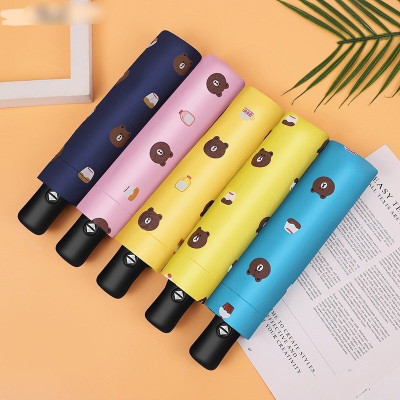 Dù đi mưa , che nắng vải dù gấp gọn ,chống thấm nước ,chống tia UV , trẻ trung , hiện đại  hình gấu dễ thương cute nhiều màu nhỏ gọn dễ dàng mang theo mọi nơi 