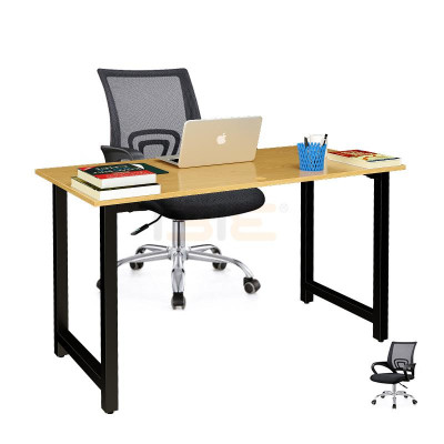 Bộ Bàn Oak-T Trắng Và Ghế Đen IBIE IB517