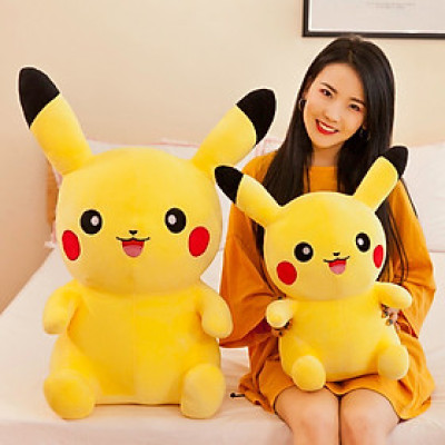 Gấu bông Pikachu ngồi vui vẻ siêu mềm siêu cute cho bé yêu (20cm--->40cm) hàng việt nam cao cấp, an toàn cho trẻ nhỏ