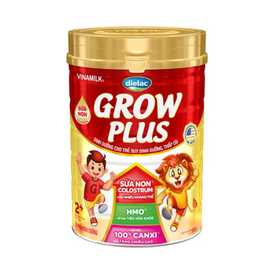 COMBO 2 HỘP SỮA BỘT DIELAC GROW PLUS 2+ 900G (CHO TRẺ TỪ 2 - 10 TUỔI)