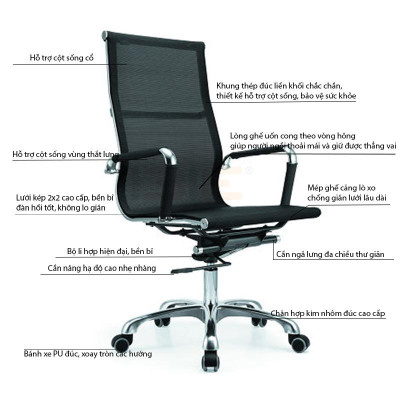 Bộ Bàn Oak-Z Trắng Và Ghế Đen IBIE IB16A