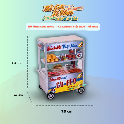 MÔ HÌNH TỰ LẮP RÁP DIY SÀI GÒN XƯA VÀ NAY - XE BÁNH MÌ VIỆT NAM - HR13