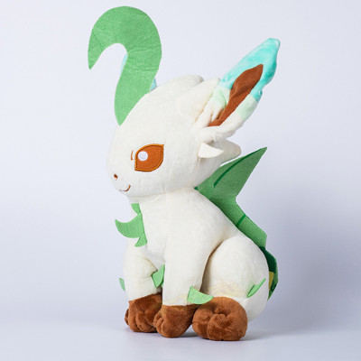 Gấu bông pokemon Eevee (eevui) Leafeon hệ cỏ lá cây (20cm--->30cm) nguyên tem nguyên tag xịn mịn đẹp hàng cao cấp, an toàn cho trẻ nhỏ