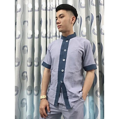 Đồ Lam Đi Chùa # Lãnh Tụ Phối Nam # Đồ Bộ Nam # Quần Áo