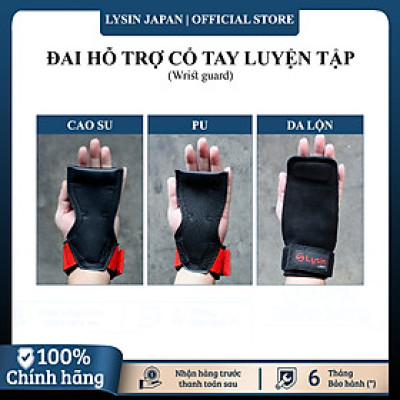Lysin - đai hỗ trợ cổ tay, lòng bàn tay chất liệu da Pu thoáng khí, chống trượt,găng tay tậm gym tập chuyện nghiệp dây kéo lưng lifting straps tập gym deadlift kéo xà nâng tạ