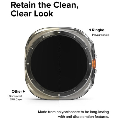 Vỏ ốp kèm dán cường lực cho Galaxy Watch Ultra RINGKE Slim & Glass - Hàng Chính Hãng