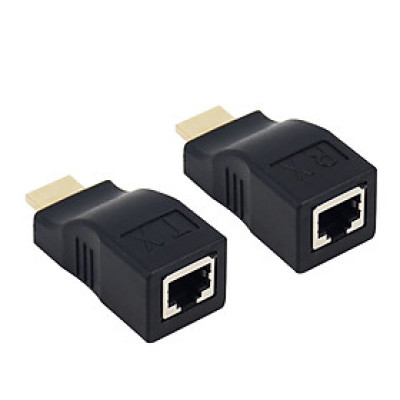 Bộ mở rộng HDMI Extender qua bộ điều hợp Ethernet CAT5e/6 mạng 4K /1080P- Lên đến 30m Hỗ Trợ HDCP - Hàng Nhập Khẩu