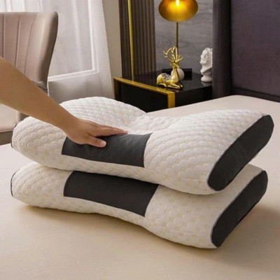 Gối spa chống đau mỏi vai gáy, gối công thái học chất liệu siêu mềm mại