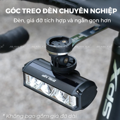 Đèn xe đạp chống nước UH-1000 3 bóng 1000 Lumens có led ban ngày, đèn trước xe đạp sạc USB Type-C, hợp kim nhôm (không kèm pad đỡ dài), đủ phụ kiện - Mai Lee