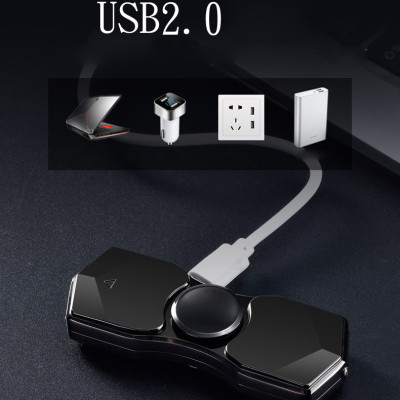 Hột Quẹt Bật Lửa Hồng Ngoại Kiêm Đèn Pin Sạc Điện USB Kiểu Dáng Spinner Tạo 12 Hiệu Ứng Đèn Led - Video Review