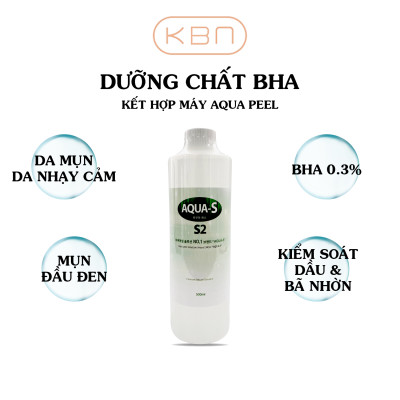 Dưỡng Chất S2 BHA Dưỡng Chất Cải Thiện Mụn Dành Cho Da Dầu Nhờn AQUA-S 500ml