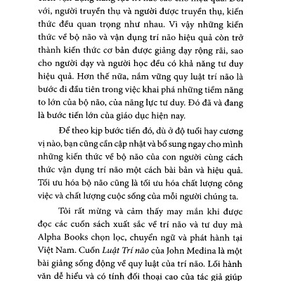 Luật Trí Não ( tặng kèm bookmark Tuyệt Đẹp )