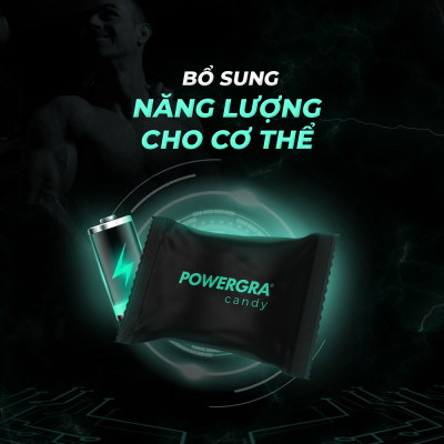 Kẹo bạc hà hỗ trợ nam giới Powergra Mint Energy - 1 viên