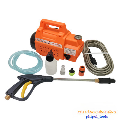 Máy rửa xe công suất 2300W PHIPOL TOOLS QXJ01 đa năng dễ sử dụng tặng đầy đủ phụ kiện - Hàng Chính Hãng