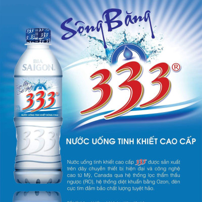 Nước uống đóng chai 333 - 500ml