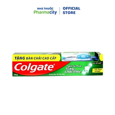 Kem đánh răng ngừa sâu răng hương bạc hà Colgate Icy Cool Mint (225g) + Bàn chải đánh răng