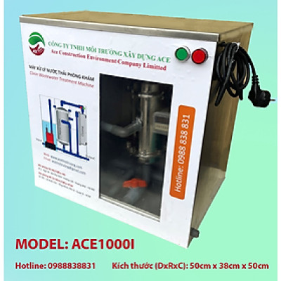 (Hàng chính hãng) Máy lọc nước thải Litero ACE1000I xử lý nước thải Phòng khám chẩn đoán hình ảnh Công nghệ oxy hoá bậc cao kết hợp lọc nano và than hoạt tính 1 bộ