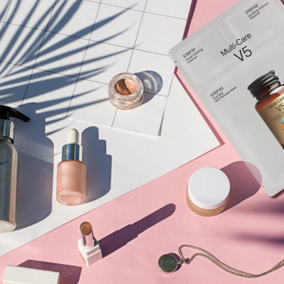 Hộp 11 mặt nạ trị mụn - kiềm dầu - dưỡng ẩm - nâng cơ mặt 3bước Rainbow Laffair Multi - Care V5 Teatree