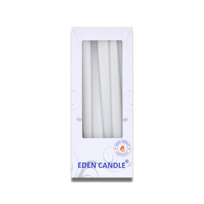 Hộp 6 Nến Thơm Taper Eden Candle FTRAMART EDC2331 cao 25cm (Trắng), phù hợp nhiều không gian trang trí
