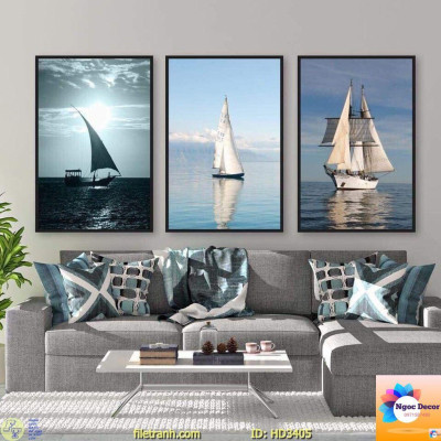 Bộ 3 tranh tráng gương 40x60cm trang trí phòng khách, phòng làm việc, phòng ngủ siêu đẹp 