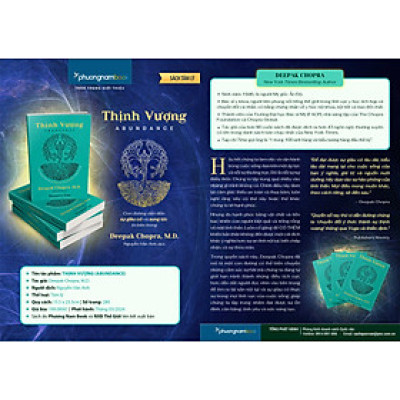 THỊNH VƯỢNG (Abundance) - Deepak Chopra, M.D. - Nguyễn Vân Anh dịch (bìa mềm)