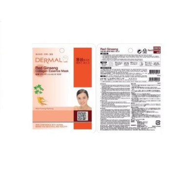 [ Mua 10 tặng 2 ] Mặt nạ dưỡng da Dermal tinh chất hồng sâm và collagen 23g