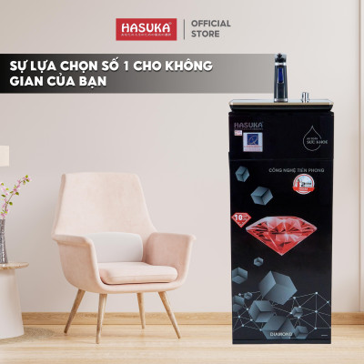 Máy lọc nước RO HASUKA HSK-110 KDH Diamond công suất lọc 10L/h, loại bỏ tạp chất, khử mùi clo, mùi tanh trong nước - HÀNG CHÍNH HÃNG