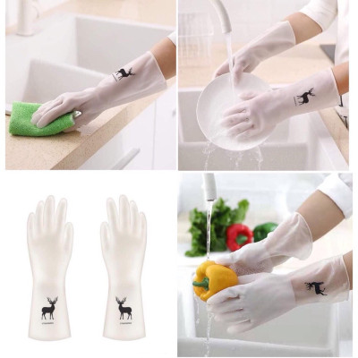 Găng Tay Cao Su Siêu Dai Cho Rửa Bát Giặt Đồ Vệ Sinh Nhà Cửa