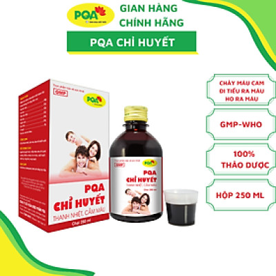 Chỉ Huyết PQA Thành Phần Từ Thiên Nhiên Hỗ Trợ Thanh Nhiệt, Cầm Máu Và Hạn Chế Chảy Máu Cam Hộp 250ml