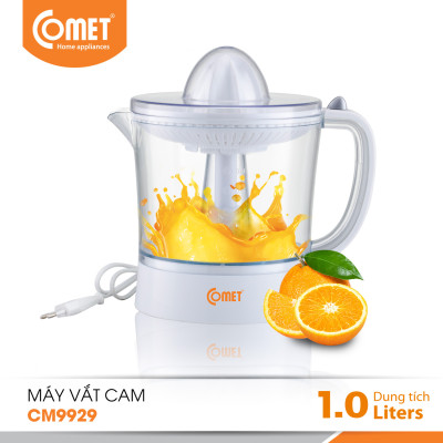 Máy vắt cam Comet CM9929 – Dung tích 1L, công suất 40W, xoay 2 chiều – Vắt cam nhanh, không kẹt hạt – Hàng chính hãng - Bảo hành 12 tháng 