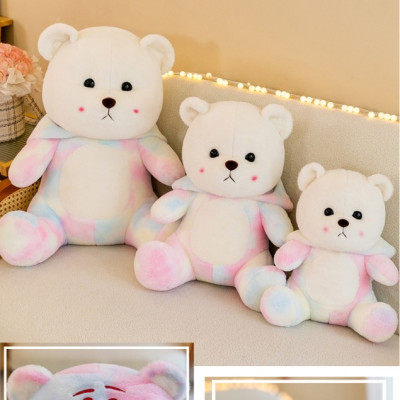 Thú nhồi bông Lena loang đội nón dễ thương - Size từ 50cm đến 80cm - Quà tặng gấu bông Lena họa tiết Galaxy êm mịn.