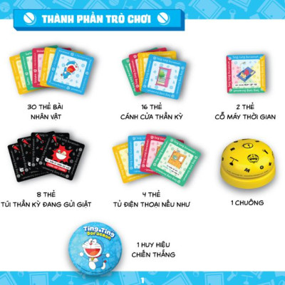 Boardgame Ting Ting Doraemon - Bộ Trò Chơi Đầu Tiên Của Doraemon Tại Việt Nam