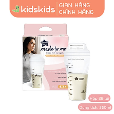 Túi trữ sữa Tommee Tippee Closer to Nature 350ml (hộp 36 túi)