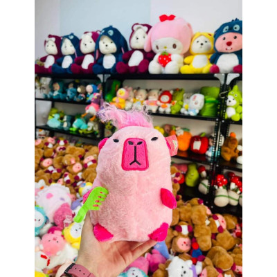 Thú nhồi bông capybara nhiều mẫu mini - Size 22cm - Quà tặng gấu bông capybara bộ trưởng hiền lành đáng yêu.