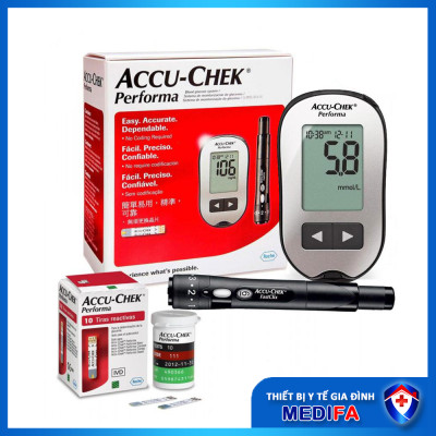 Hộp 50 Que Thử Đường Huyết Accu Chek Performa - Hàng Chính Hãng Roche, Date Xa